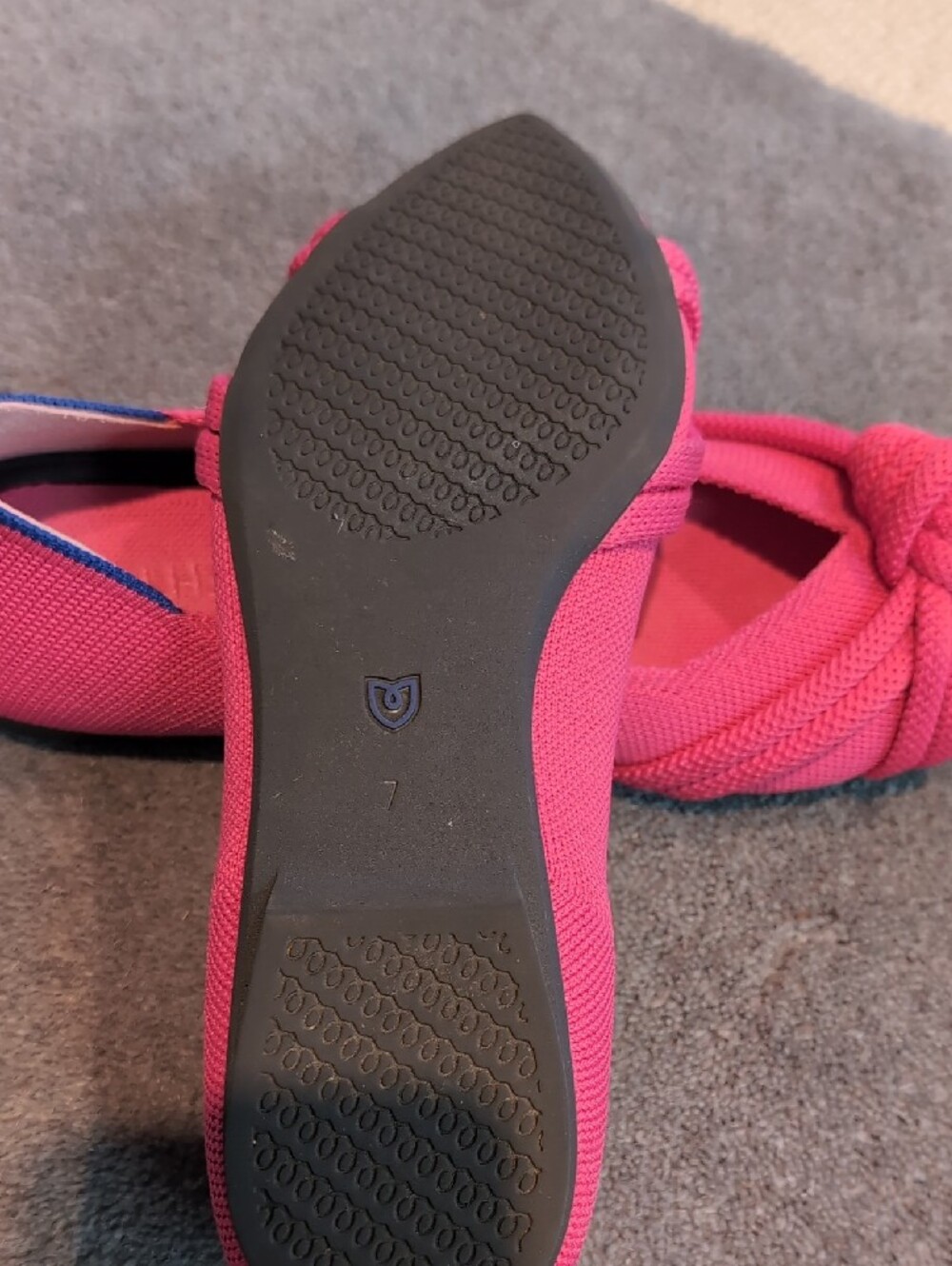 Rothy's Pink Knotted Pointed-Toe Flats - Picture 6 of 6